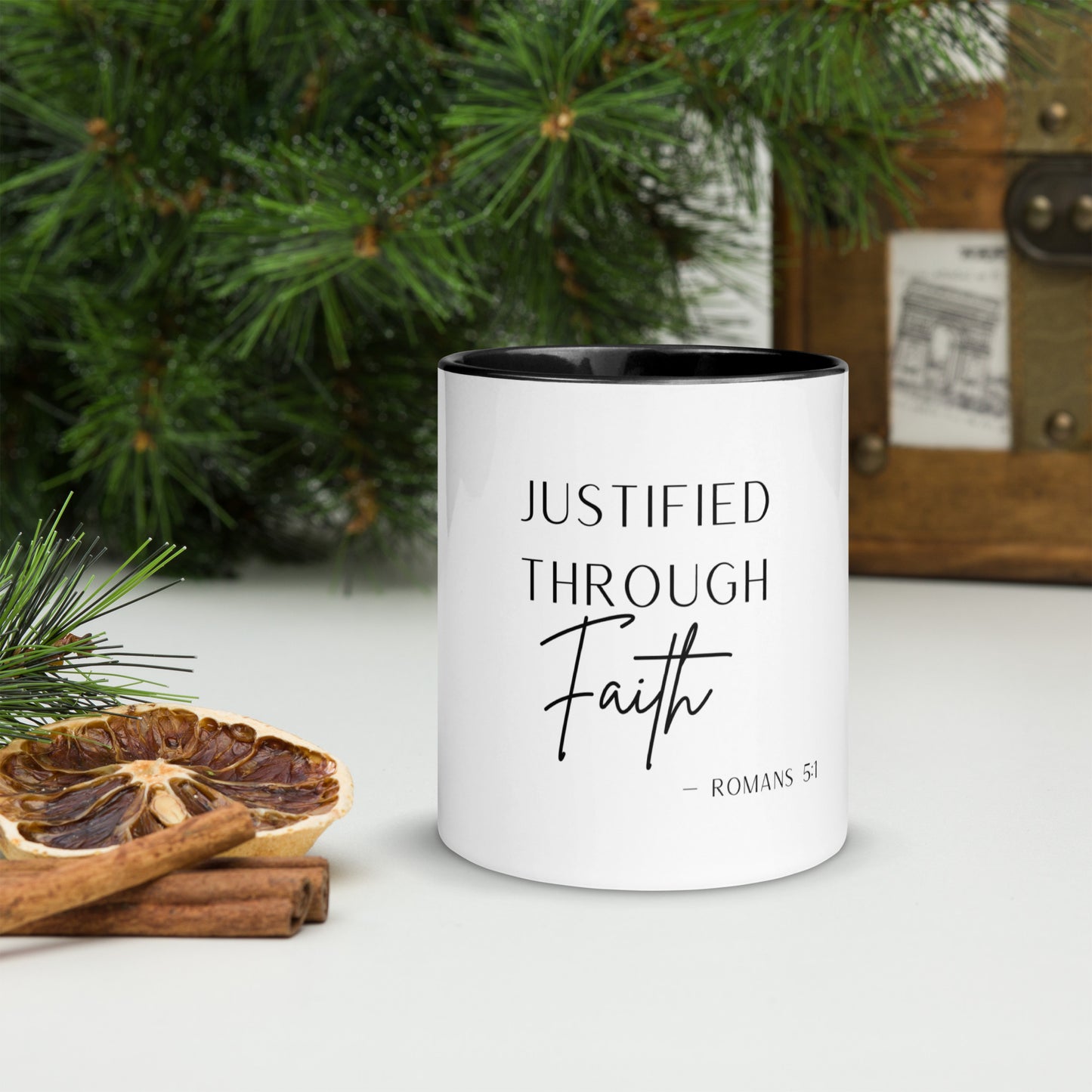 'Justified Through Faith' Mug