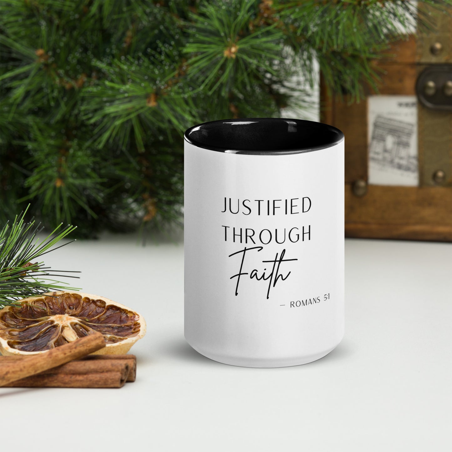 'Justified Through Faith' Mug