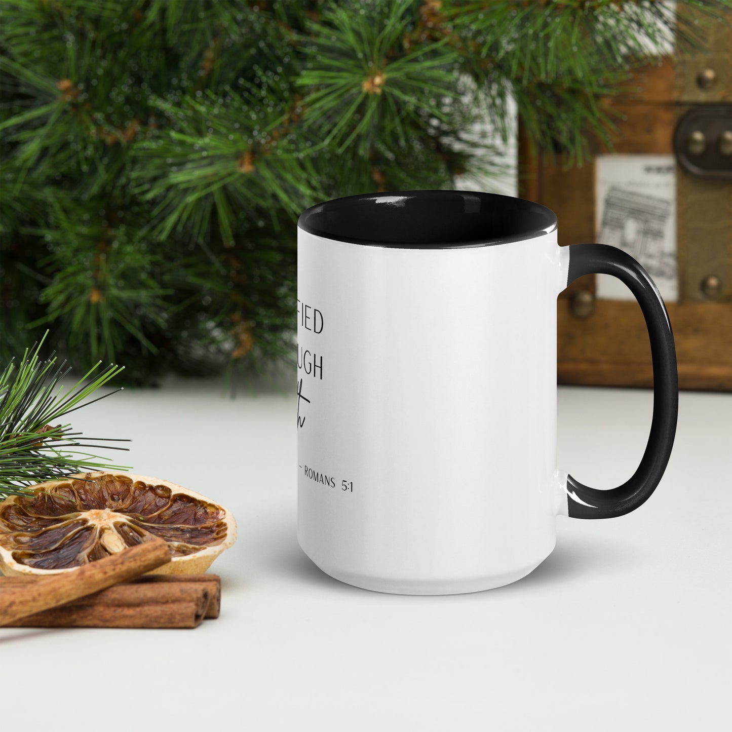 'Justified Through Faith' Mug